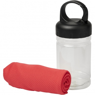 Logotrade promotional items photo of: Remy cooling towel in PET container
