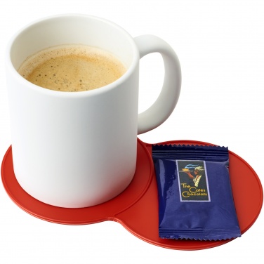 Logo trade promotional merchandise picture of: Sidekick plastic coaster