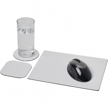 Logotrade advertising products photo of: Brite-Mat® mouse mat and coaster set combo 1