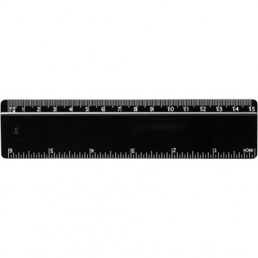Logo trade business gift photo of: Terran 15 cm ruler from 100% recycled plastic