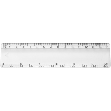 Logotrade advertising product image of: Renzo 15 cm plastic ruler