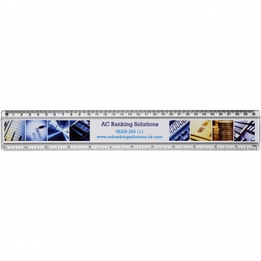 Logotrade promotional product image of: Ellison 30 cm plastic insert ruler