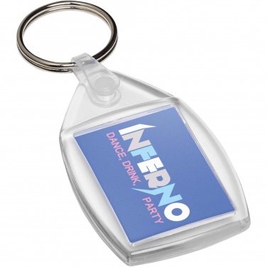 Logotrade promotional gift picture of: Lita P6 keychain with plastic clip