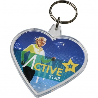 Logotrade promotional gifts photo of: Combo heart-shaped keychain