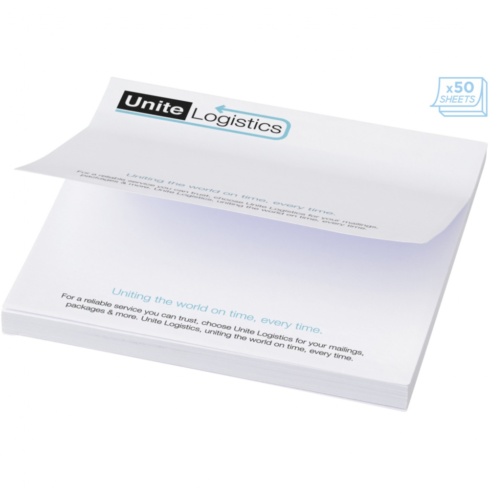 Logo trade business gifts image of: Sticky-Mate® large square sticky notes 100x100mm