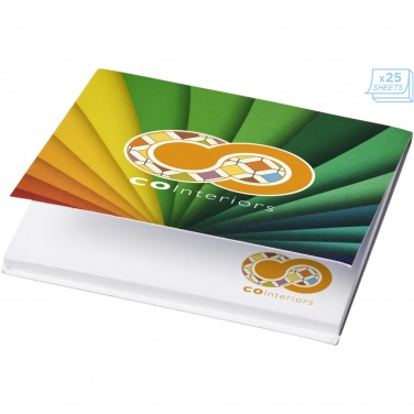Logo trade promotional merchandise picture of: Sticky-Mate® soft cover squared sticky notes 75x75mm