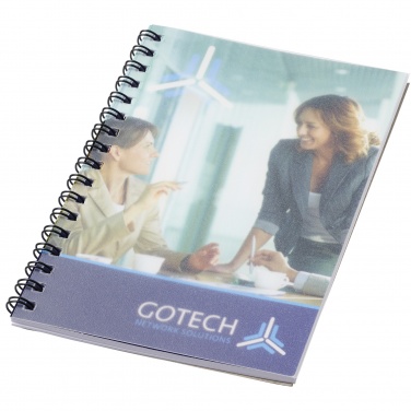 Logo trade promotional merchandise image of: Desk-Mate® spiral A6 notebook PP cover