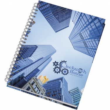 Logo trade promotional gift photo of: Wire-o A5 notebook hard cover