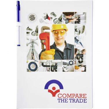 Logo trade promotional items picture of: Essential conference pack A4 notepad and pen