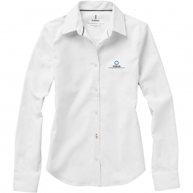 Logo trade promotional giveaways picture of: Vaillant long sleeve women's oxford shirt
