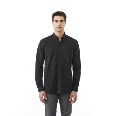 Logo trade advertising product photo of: Bigelow long sleeve men's pique shirt