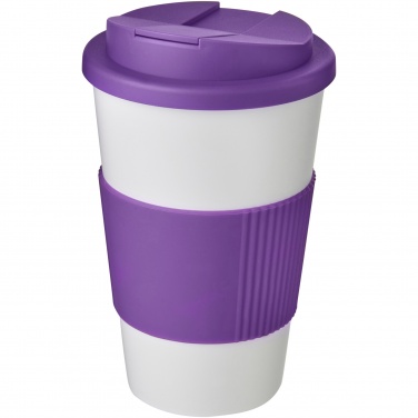 Logotrade business gifts photo of: Americano® 350 ml tumbler with grip & spill-proof lid
