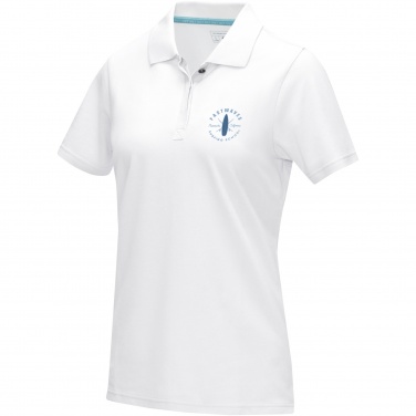 Logo trade business gift photo of: Graphite short sleeve women’s organic polo