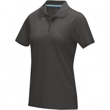 Logo trade promotional merchandise photo of: Graphite short sleeve women’s organic polo