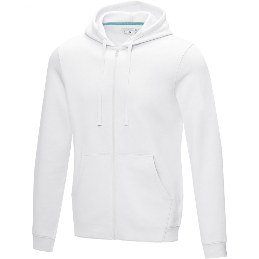 Logotrade promotional product picture of: Ruby men’s organic recycled full zip hoodie