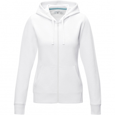 Logotrade promotional item picture of: Ruby women’s organic recycled full zip hoodie