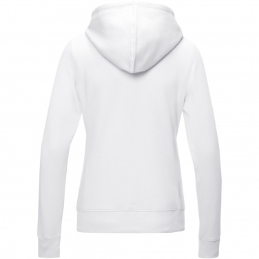 Logo trade corporate gifts image of: Ruby women’s organic recycled full zip hoodie