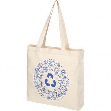 Logo trade advertising product photo of: Pheebs 210 g/m² recycled gusset tote bag 13L