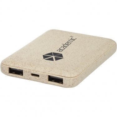 Logotrade promotional products photo of: Asama 5000 mAh wheat straw power bank