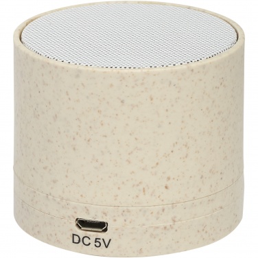 Logotrade corporate gifts photo of: Kikai wheat straw Bluetooth® speaker