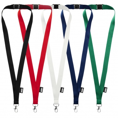 Logo trade promotional giveaways picture of: Tom recycled PET lanyard with breakaway closure