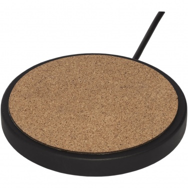 Logotrade promotional merchandise image of: Kivi 10W limestone/cork wireless charging pad