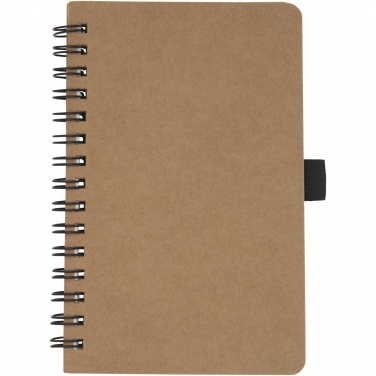 Logotrade advertising product image of: Cobble A6 wire-o recycled cardboard notebook with stone paper