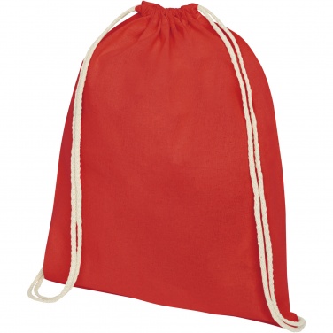 Logo trade promotional merchandise photo of: Oregon 140 g/m² cotton drawstring bag 5L