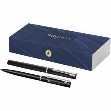 Logotrade advertising product picture of: Waterman Allure ballpoint and rollerball pen set