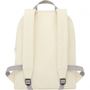Logo trade promotional gifts picture of: Pheebs 450 g/m² recycled cotton and polyester backpack 10L
