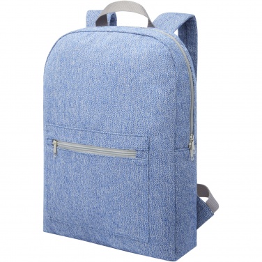 Logotrade business gift image of: Pheebs 450 g/m² recycled cotton and polyester backpack 10L