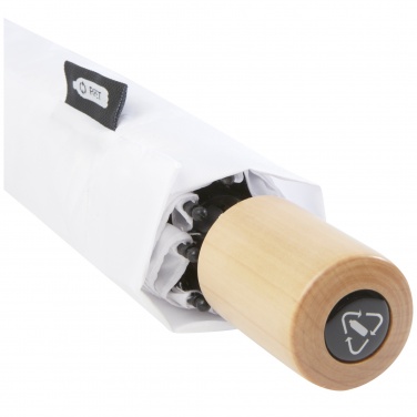 Logo trade promotional merchandise photo of: Birgit 21'' foldable windproof recycled PET umbrella