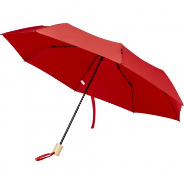 Logo trade promotional merchandise picture of: Birgit 21'' foldable windproof recycled PET umbrella