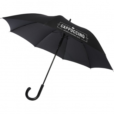 Logo trade promotional merchandise image of: Fontana 23" auto open umbrella with carbon look and crooked handle