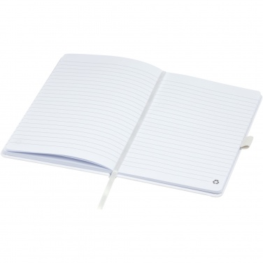 Logo trade promotional giveaway photo of: Honua A5 recycled paper notebook with recycled PET cover