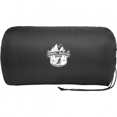 Logo trade promotional giveaways picture of: Marigold GRS certified RPET polar fleece and sherpa blanket