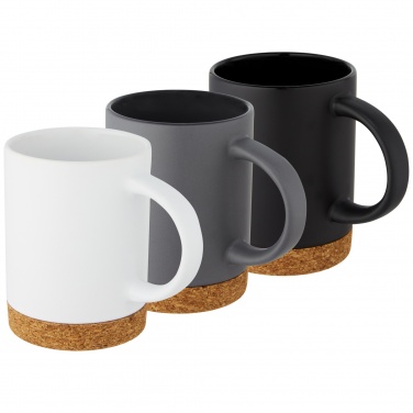 Logo trade advertising product photo of: Neiva 425 ml ceramic mug with cork base