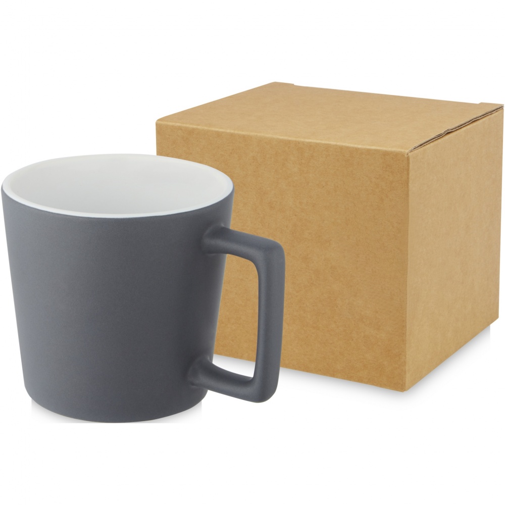 Logo trade business gifts image of: Cali 370 ml ceramic mug with matt finish