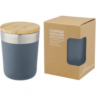 Logotrade advertising product picture of: Lagan 300 ml stainless steel tumbler with bamboo lid