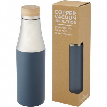 Logo trade promotional product photo of: Hulan 540 ml copper vacuum insulated stainless steel bottle with bamboo lid