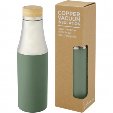 Logotrade promotional giveaway picture of: Hulan 540 ml copper vacuum insulated stainless steel bottle with bamboo lid