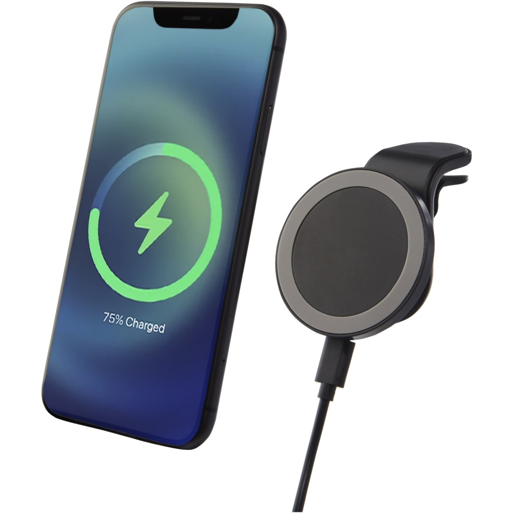 Logo trade corporate gifts picture of: Magclick 10W wireless magnetic car charger