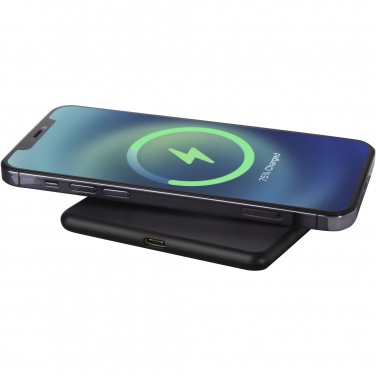 Logotrade corporate gift picture of: Loop 10W recycled plastic wireless charging pad