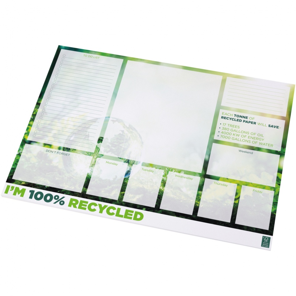 Logo trade advertising products image of: Desk-Mate® A2 recycled notepad