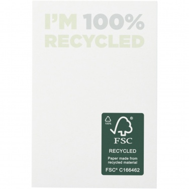 Logo trade promotional merchandise image of: Sticky-Mate® recycled sticky notes 50 x 75 mm