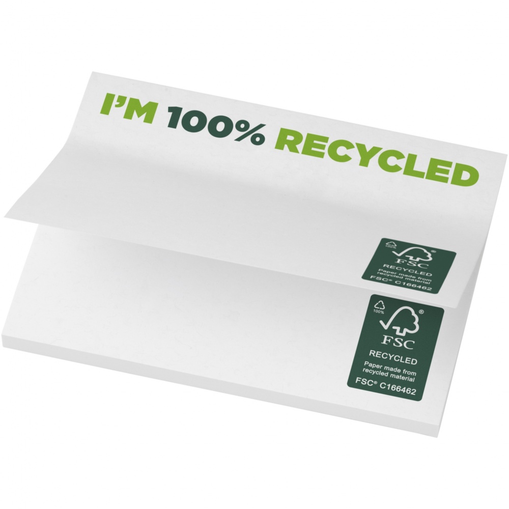 Logo trade promotional giveaways image of: Sticky-Mate® recycled sticky notes 100x75 mm