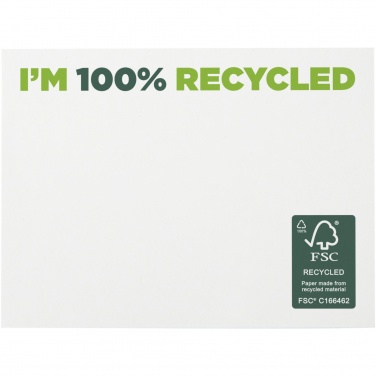 Logo trade promotional giveaways image of: Sticky-Mate® recycled sticky notes 100x75 mm