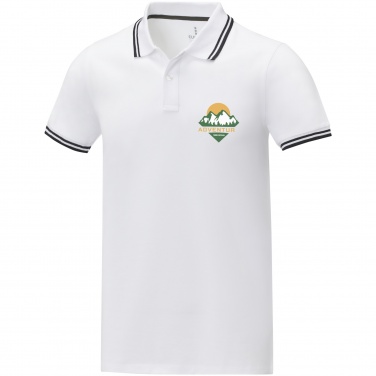 Logotrade promotional products photo of: Amarago short sleeve men's tipping polo