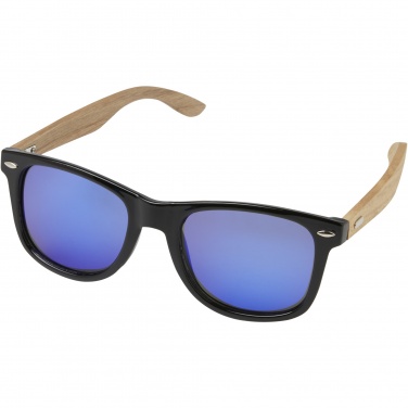 Logotrade promotional giveaway image of: Hiru rPET/wood mirrored polarized sunglasses in gift box