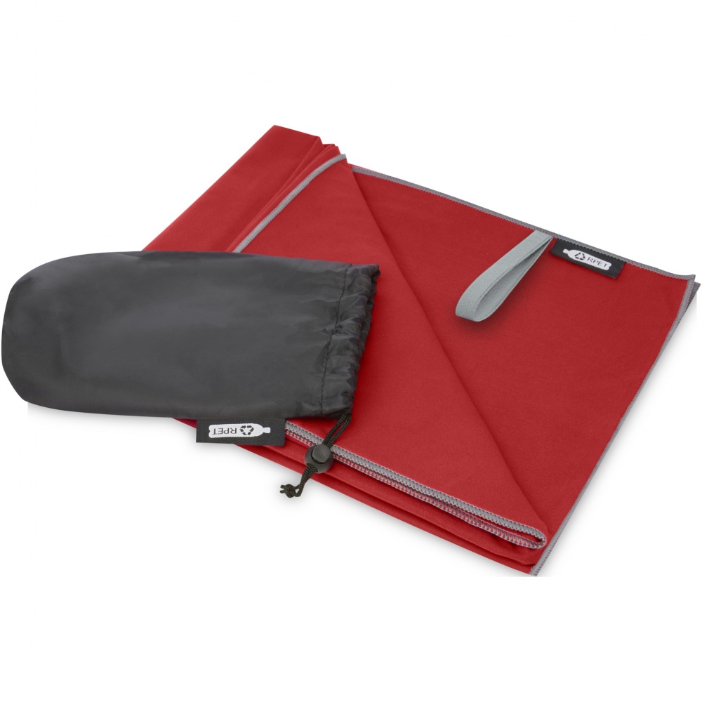 Logotrade advertising products photo of: Pieter recycled PET ultra lightweight and quick dry towel 130 x 80 cm